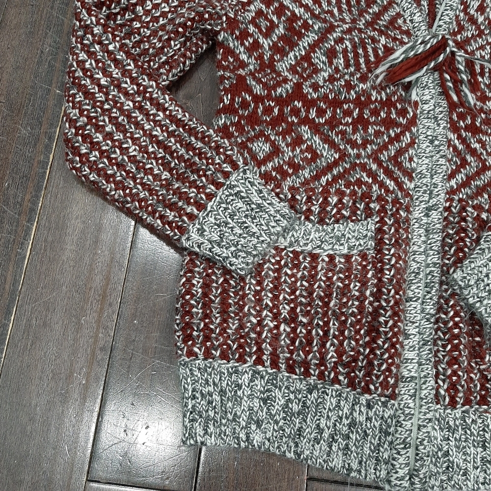 Roots Knit Cabin Cowl Neck Zip Up Sweater XS - Picture 3 of 6